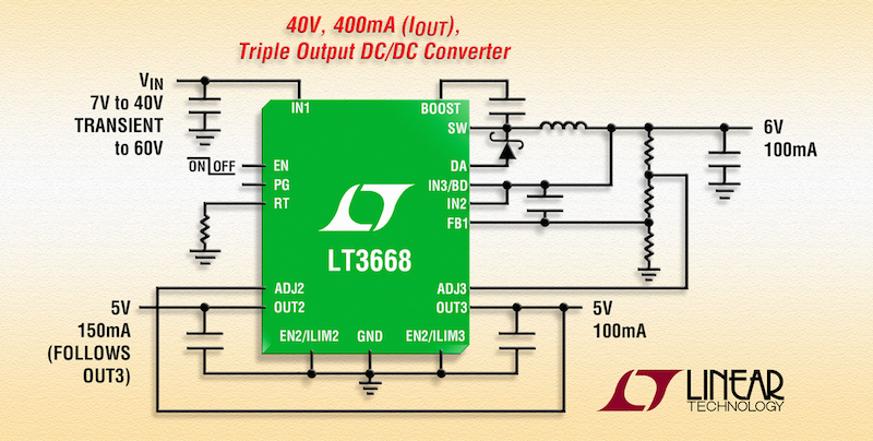 Linear's latest step-down regulator offers dual tracking LDOs